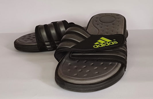 Sandalias Adidas Gris con Verde