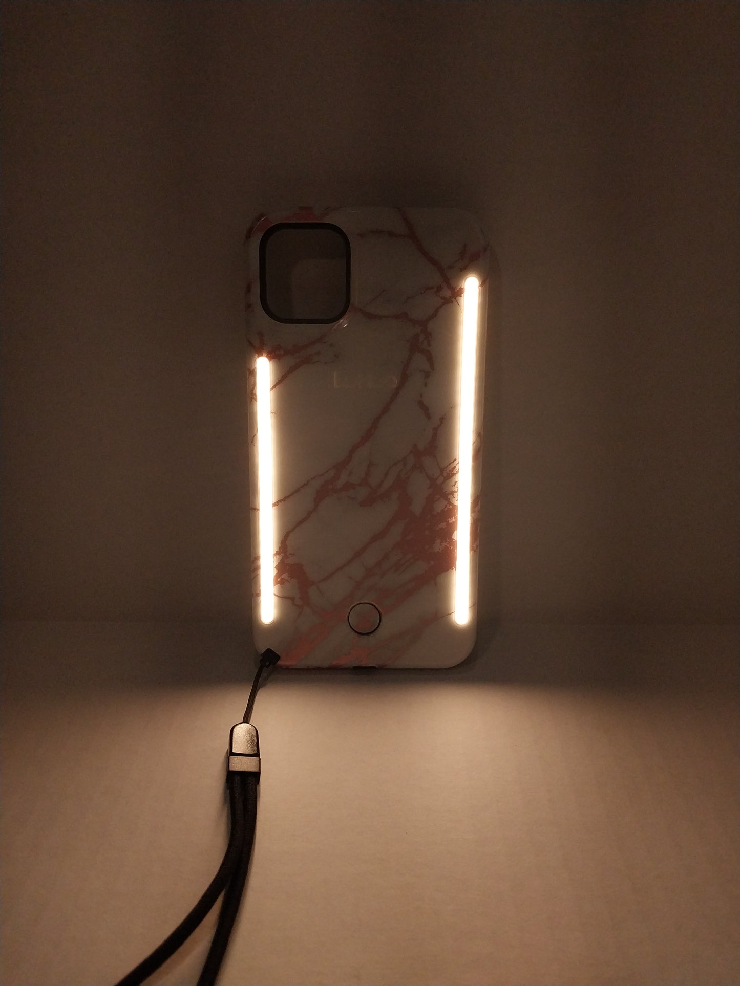 Funda IPhone 11 Pro Max con luz delantera y trasera para selfie, recargable